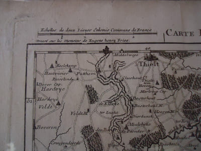 Six cartes géographiques des Flandres (1743-1744).