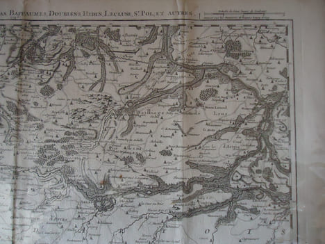 Six cartes géographiques des Flandres (1743-1744).. FRICX (Eugène-Henry), cartographe / CREPY (Etienne-Louis), graveur de géographie