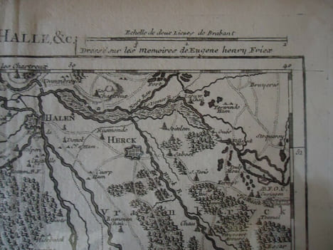 Six cartes géographiques des Flandres (1743-1744).. FRICX (Eugène-Henry), cartographe / CREPY (Etienne-Louis), graveur de géographie