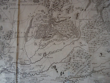 Six cartes géographiques des Flandres (1743-1744).. FRICX (Eugène-Henry), cartographe / CREPY (Etienne-Louis), graveur de géographie