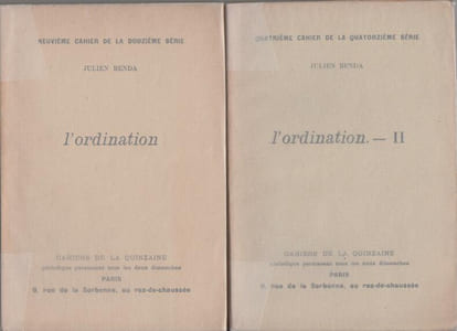 L'ORDINATION (2 volumes).