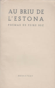 AU BRIU DE L'ESTONA : poèmes.