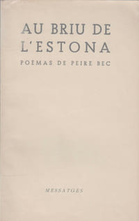 AU BRIU DE L'ESTONA : poèmes.
