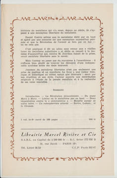JEUNESSE DU SOCIALISME LIBERTAIRE : essais.
[Envoi de l'auteur]. GUERIN (Daniel)
