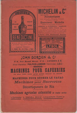 JOURNAL D'AGRICULTURE TROPICALE (agricole, scientifique et commercial) : N°31, 33, 34, 35 (4e année/1904), 121 (11e année/1911), 139, 142 (13e ...