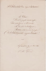 Le 15 août : cantate.