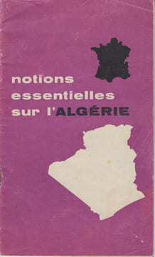 NOTIONS ESSENTIELLES SUR L'ALGERIE.. Gouvernement Général de l'Algérie.
