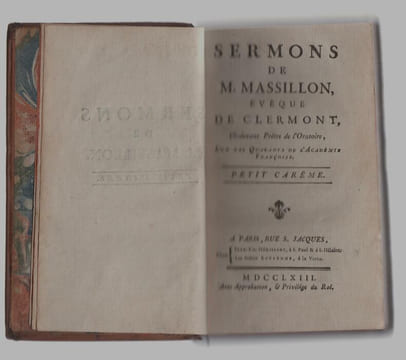 Sermons : petit Carême.. MASSILLON (Jean-Baptiste), evêque de Clermont, prêtre de l'Oratoire.
