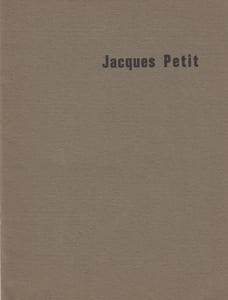 JACQUES PETIT : paintings, watercolors and drawings (1952-1962). Catalogue bilingue Exposition 21 septembre-13 octobre 1962. [LETTRE AUTOGRAPHE AU PEINTRE PAUL COLLOMB AVEC DESSIN A LA PLUME]