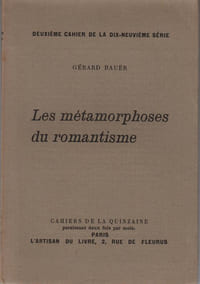 Les Métamorphoses du romantisme.