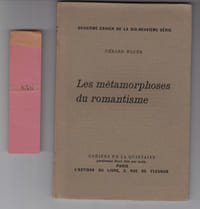 Les Métamorphoses du romantisme.