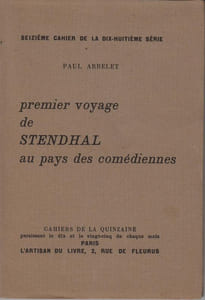 Premier voyage de Stendhal au pays des comédiennes.