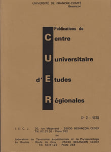 PUBLICATIONS DU CUER N°2 - 1978
