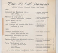 TRIO DE LUTH FRANCAIS.