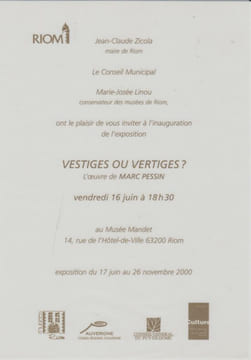 ALAIN BOSQUET. Catalogue Exposition Grenoble, Bibliothèque Municipale, 23 novembre 1989-31 janvier 1990.. PESSIN (Marc)