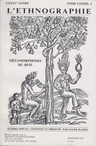 L'ETHNOGRAPHIE N°113 / Printemps 1993. Métamorphoses du rite.