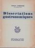 DISSERTATIONS GASTRONOMIQUES : monographie et dégustation des vins de France.. VERDIER Ernest