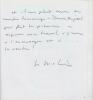 BERNARD MELOIS : SCULPTURES A FABLES (avec propos évasifs de l'auteur). Bernard Mélois chez La Fontaine.
[Lettre et envoi autographe de l'artiste à ...