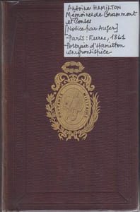 Mémoires de Grammont
et Contes précédés d'une notice par Auger sur la vie et les ouvrages d'Hamilton.