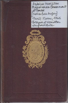 Mémoires de Grammont
et Contes précédés d'une notice par Auger sur la vie et les ouvrages d'Hamilton.. HAMILTON (Antoine) / MOREAU LE JEUNE ill.