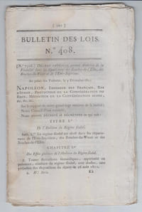 BULLETIN DES LOIS N°408 / Décembre 1811