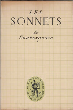LES SONNETS DE SHAKESPEARE : Essai d'interprétation poétique française.. PRUDHOMMEAUX (André)