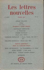LES LETTRES NOUVELLES N°53 / Octobre 1957.