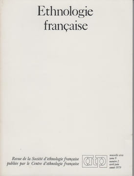 ETHNOLOGIE FRANÇAISE N°2 - Avril-juin 1979 : Ethnologie maritime.. Revue trimestrielle de la Société d'Ethnologie Française / ATP