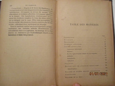 Le Massage - Manuel théorique et pratique du Dr Georges Berne