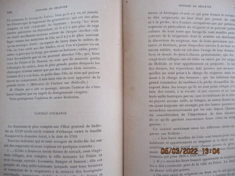 Bretagne - BELLE-ILE - histoire politique, religieuse et militaire - Moeurs, usages - Marine, pêche, agriculture - biographies belliloises par Léandre ...