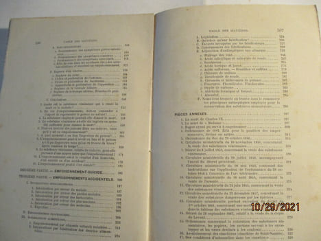 Les Poisons de Mangin ---- Les empoisonnements criminels et accidentels, de BROUARDEL - 2 Volumes. MANGIN, Arthur (1824-1887).- Illustrations Nb en ...