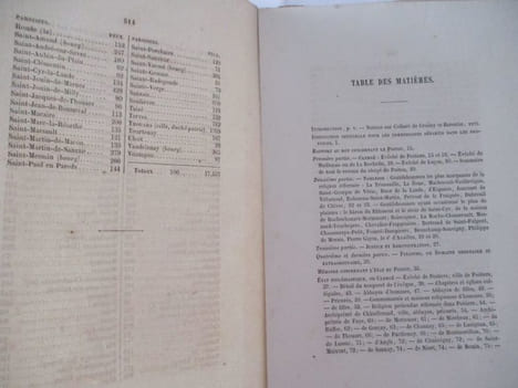 Généalogie - Etat du Poitou sous Louis XIV - Rapport au roi & Mémoire sur le clergé, la Noblesse, la Justice & les Finances, par Charles COLBERT de ...