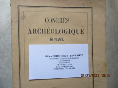 Congrès archéologique de France- XCVIII° session - tenue à LYON et Macon en 1935