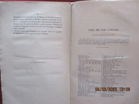 Bretagne - L'exil et la guerre -  Les Émigrés à cocarde noire, en Angleterre, dans les provinces belges, en Hollande et à Quiberon de  René Bittard ...