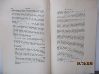 Annuaire-Bulletin de la Société de l'Histoire de France - Années 1936 & 1937(Liste des Membres - Procès-Verbal - Bibliographie - La première disgrâce de Simon Arnaud de Pomponne - Le personnel de la Cour du trésor (suite & fin), 1390/1520)