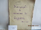 Monographie de la commune de Concoret de LE CUNFF, R., Instituteur Manuscrit in-folio - Sans date (1944?) - Edition originale manuscrite - In-folio - ...