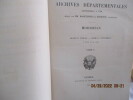 Bretagne - Morbihan -  Inventaires Sommaires des Archives Départementales Antérieures à 1790  - Première Partie - Archives civiles - Morbihan - Série ...
