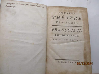NouveauThéatre François - François II, roi de France - en cinq actes, par le Président HÉNAULT