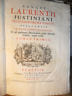 Theologie - Sancti Laurentii Justiniani Proto-Patriarchae Veneti Opera omnia : In Duos Tomos Distincta, Et ad meliorem Harmoniam nunc primum redacta, atque aucta