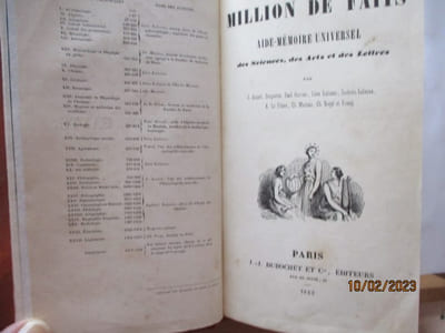 Un Million de faits - Aide-Mémoire Universel des sciences, des Arts & des Lettres
