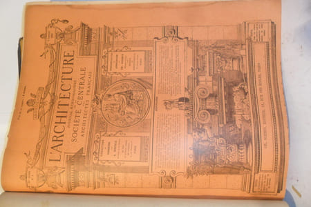 L'Architecture - Journal hebdomadaire de la société centrale des Architectes Français(archéologie - bibliographie - Législation, etc)