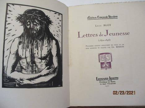 Lettres de Jeunesse (1870-1893) - Edition Originale illustrée - Léon Bloy. Léon Bloy - Charles Bisson (illustrateur)