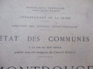 Etat des Communes à la fin du XIX è siècle, publié sous les auspices du Conseil Général - Boulogne - Notice historique et renseignements ...