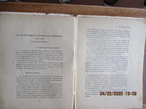 Revue des études napoléoniennes - -  XVIII° année - N° 82 Les Polonais à la Moskova -  Le Roi de Rome, ou le Rêve de l'Empereur (1810-1815) , ...