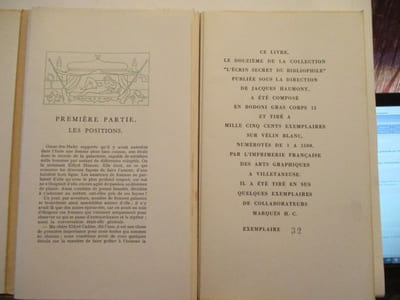Curiosa - L'Ecrin secret du Bibliophile - 5 volumes - I) Le Livre de volupté (Bah-Nameh) - II) Les confessions d'un perverti - A la Feuille de Rose, Maison turque, comédie - IV) Douze aventures érotiques du Bossu Mayeux - V) Les doléances du portier des chartreux ou les conseils de Dom Bougre