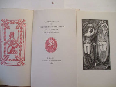 Curiosa - L'Ecrin secret du Bibliophile - 5 volumes - I) Le Livre de volupté (Bah-Nameh) - II) Les confessions d'un perverti - A la Feuille de Rose, Maison turque, comédie - IV) Douze aventures érotiques du Bossu Mayeux - V) Les doléances du portier des chartreux ou les conseils de Dom Bougre