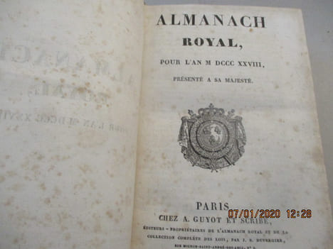 Almanach royal pour l'an MDCCCXXVIII, présenté à sa Majesté . undefined
