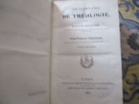 Dictionnaire de Théologie par l'abbé Bergier