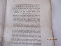Monarchie - Mandement de Mr les Vicaires-Généraux-Cap. , Administrateurs du diocèse de Nantes,.., pour l'exécution du voeu du feu roi louis XIII, de glorieuse mémoire.