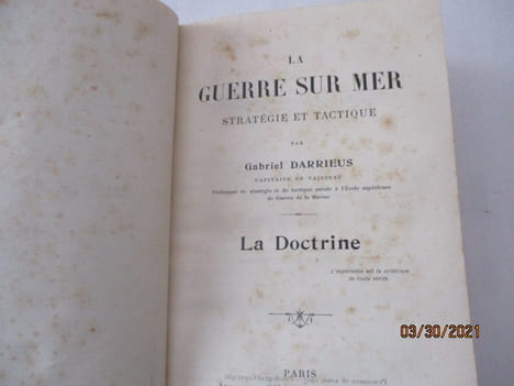 La Guerre sur Mer. Stratégie et tactique. La doctrine, (Marine) par DARRIEUS . DARRIEUS, Gabriel